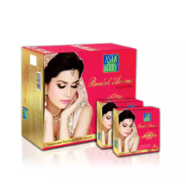Astaberry Bridal Aroma Facial Kit 6 Steps 12 Pouch Set (432 gm)