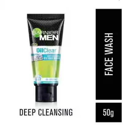 GARNIER Men Oil Clear Clay D-Tox Face Wash - 50 gm
