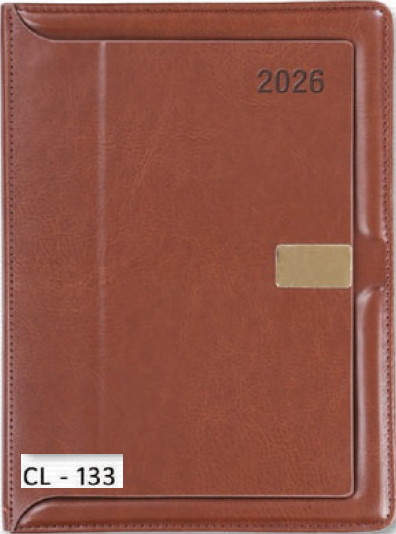 Brown Leather Covered Diary