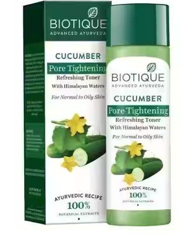 Biotique Bio Cucumber 120 ml Pore Tightening Toner With Himalayan Waters For Normal To Oily Skin