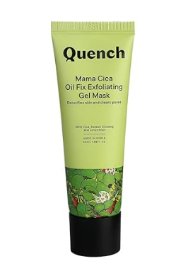 Quench Oil Fix Exfoliating Gel Mask | Korean Face Mask for Skin Detox and Oil Control | Hydrates and Brightens Skin | Made in Korea (50ml)