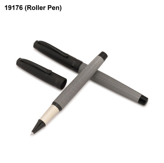 Black & White Textured Roller Pen