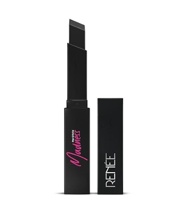 RENEE Madness Ph Lipstick | Black Lipstick With Glossy Pink Payoff| Long Lasting Nourishment, Enriched With Vitamin E & Jojoba Oil| Vegan & Paraben Free | 3gm